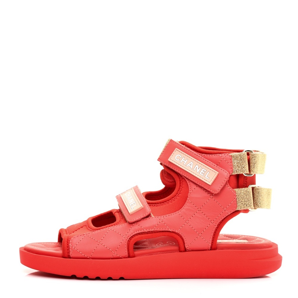 Red Chanel Sandals